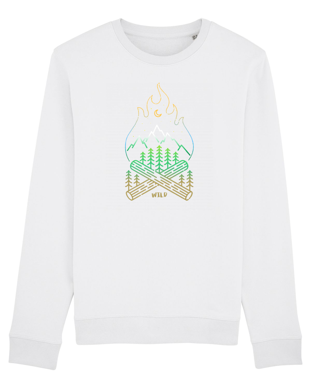 Bluză mânecă lungă Unisex Rise White