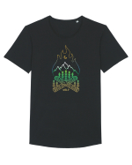 WILD Tricou mânecă scurtă guler larg Bărbat Skater