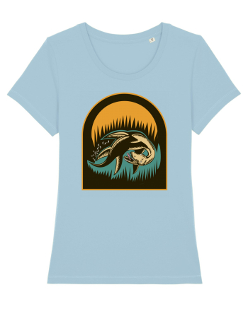 Retro Loch Ness Sky Blue