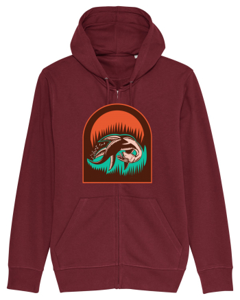 Retro Loch Ness Burgundy