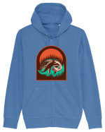 Retro Loch Ness Hanorac cu fermoar Unisex Connector