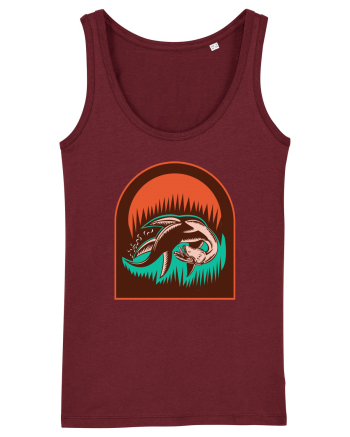 Retro Loch Ness Burgundy