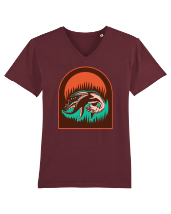 Retro Loch Ness Burgundy