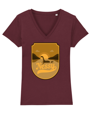 Retro Loch Ness Burgundy