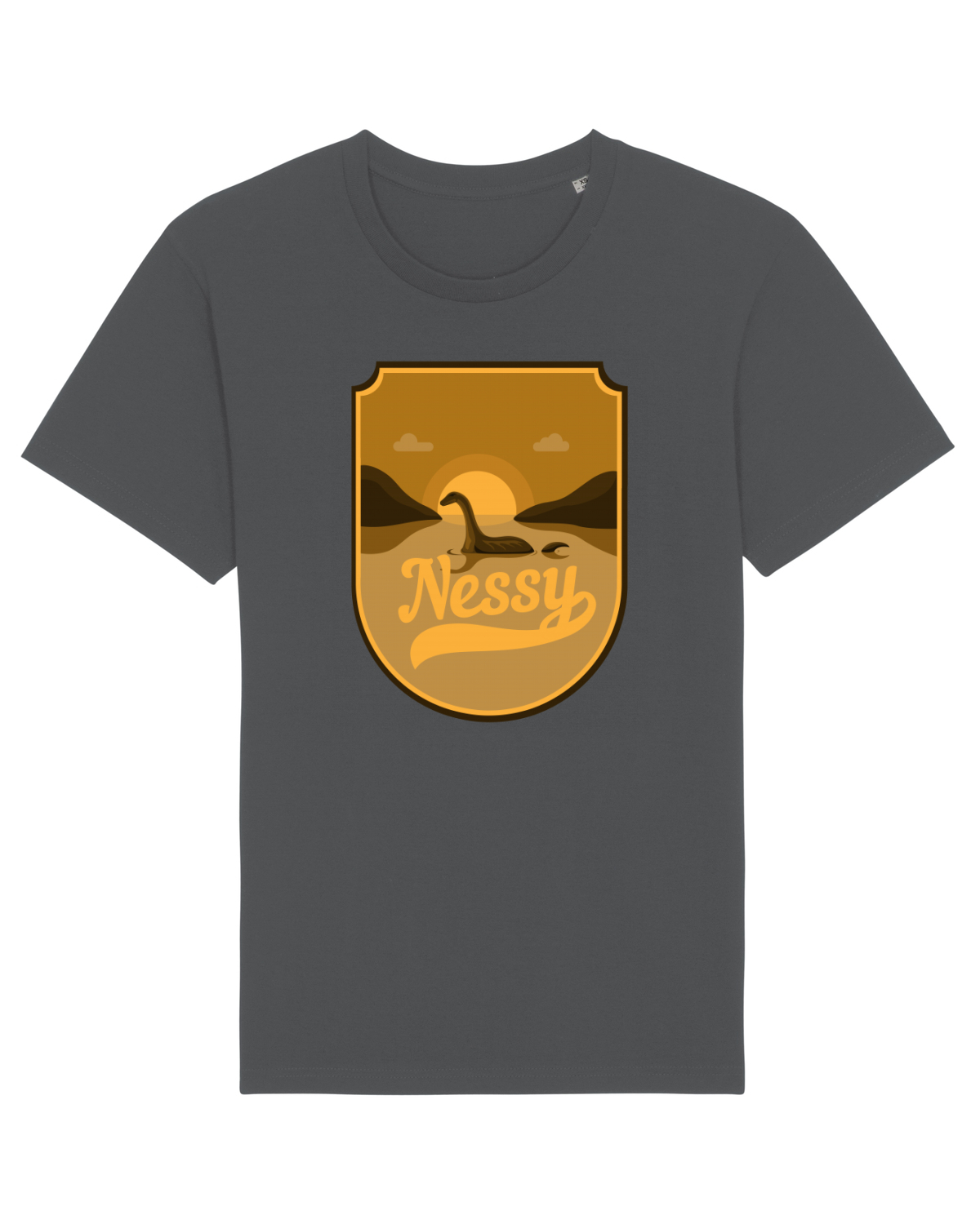 Tricou mânecă scurtă Unisex Rocker Anthracite