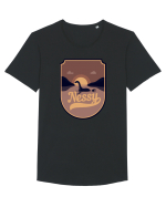 Retro Loch Ness Tricou mânecă scurtă guler larg Bărbat Skater