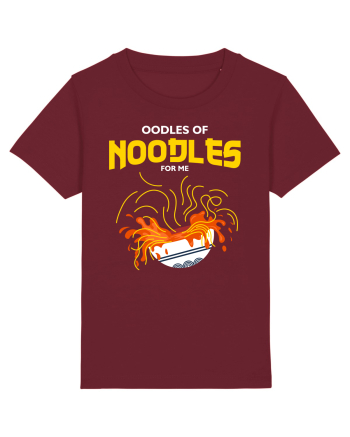 Oodles of Noodles for Me Burgundy