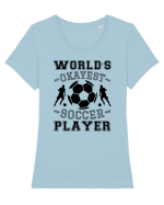 World's Okayest Soccer player  Tricou mânecă scurtă guler larg fitted Damă Expresser