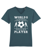 World's Okayest Soccer player  Tricou mânecă scurtă guler V Bărbat Presenter