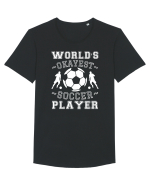 World's Okayest Soccer player  Tricou mânecă scurtă guler larg Bărbat Skater