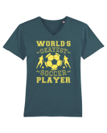 World's Okayest Soccer player  Tricou mânecă scurtă guler V Bărbat Presenter