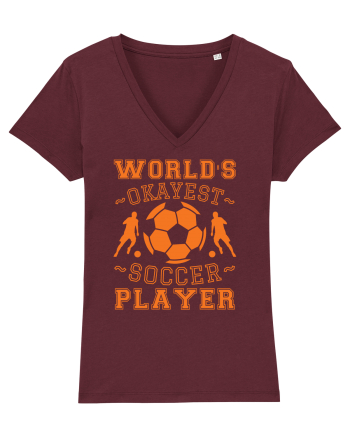 World's Okayest Soccer player  Burgundy