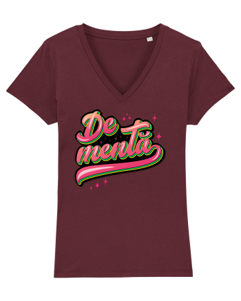 De mentă Burgundy