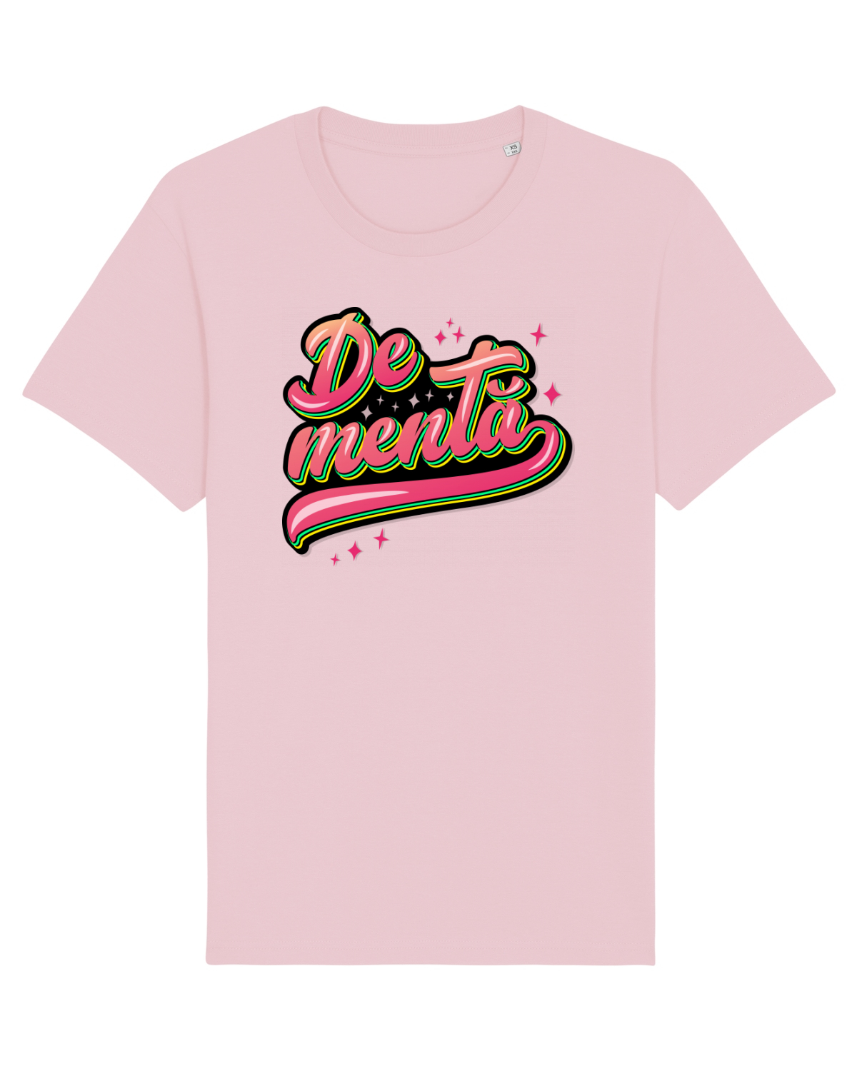Tricou mânecă scurtă Unisex Rocker Cotton Pink
