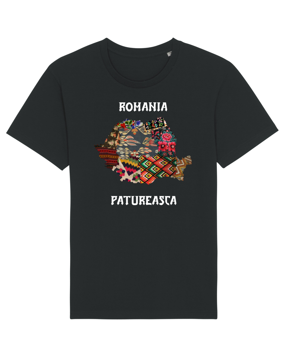 Tricou mânecă scurtă Unisex Rocker Black