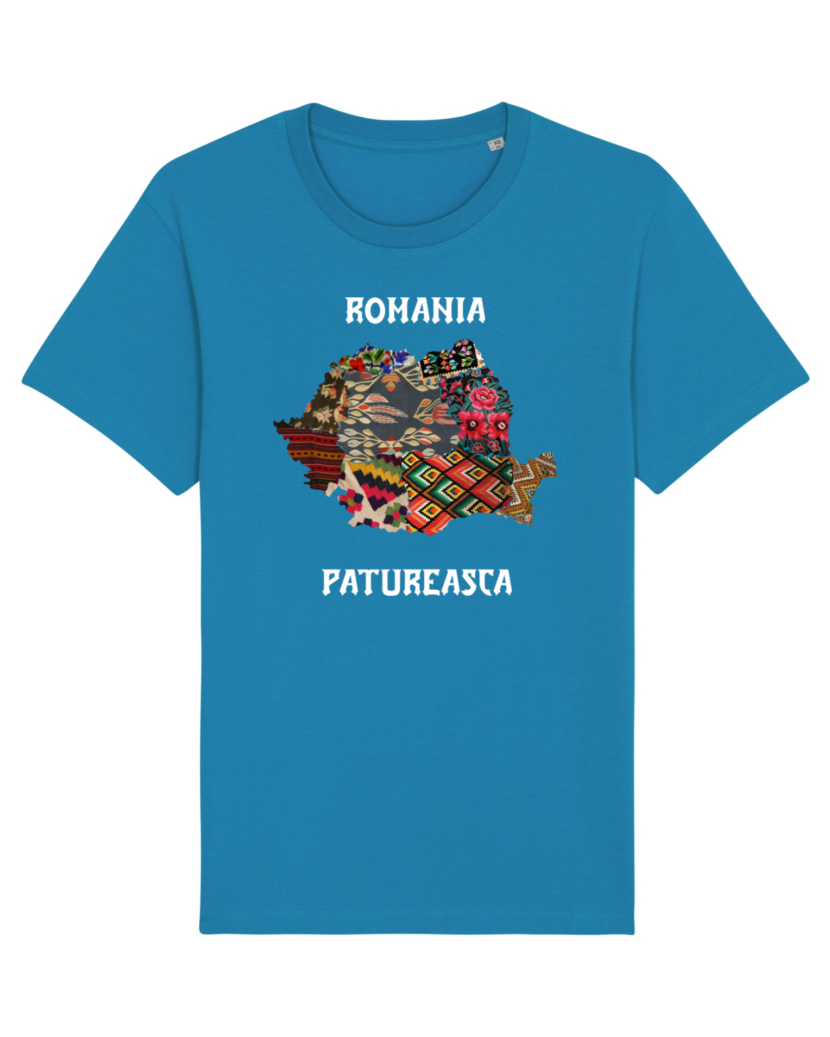 Tricou mânecă scurtă Unisex Rocker Azur