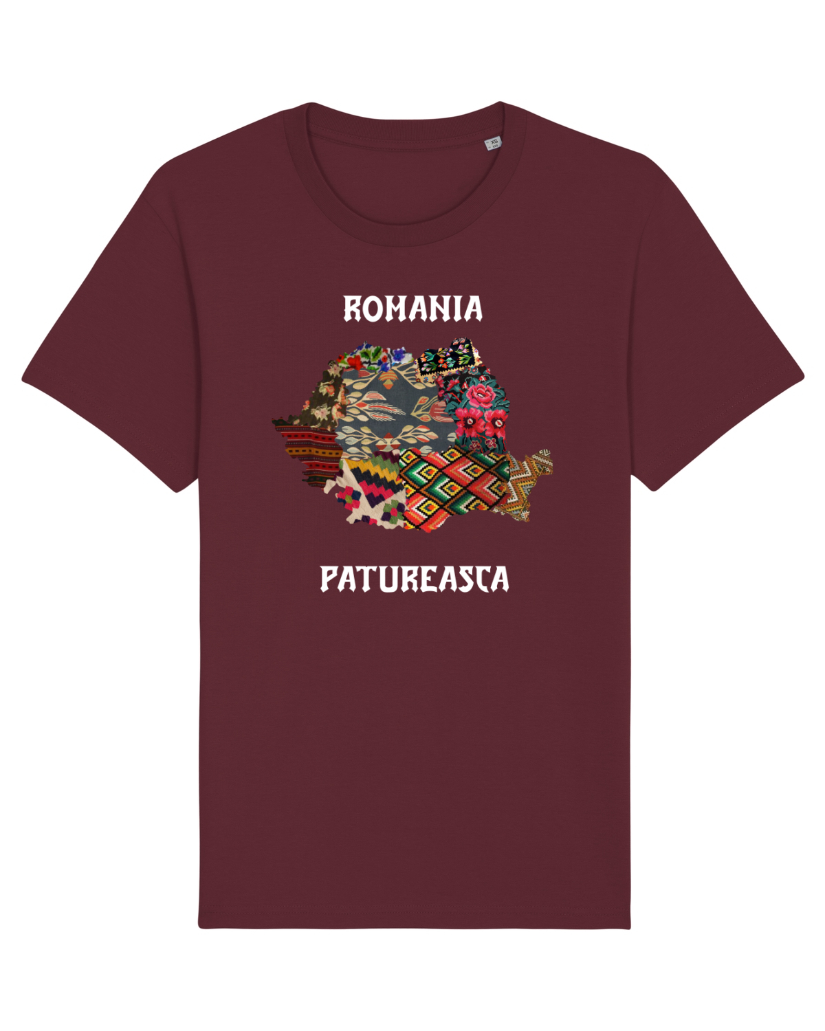 Tricou mânecă scurtă Unisex Rocker Burgundy