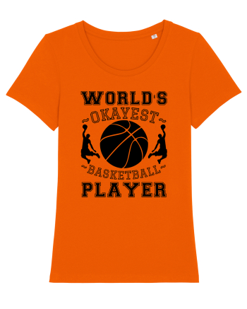 World'S Okayest Basketball Player Bright Orange