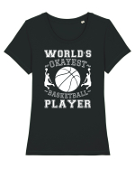 World'S Okayest Basketball Player Tricou mânecă scurtă guler larg fitted Damă Expresser