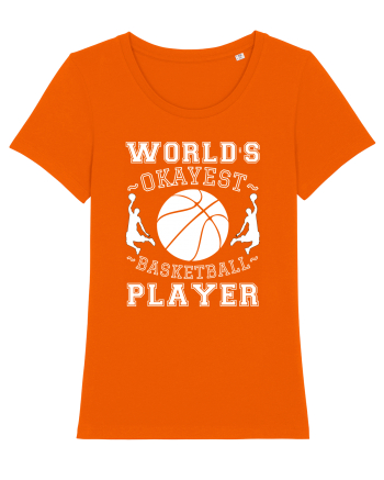 World'S Okayest Basketball Player Bright Orange