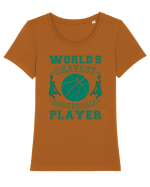World'S Okayest Basketball Player Tricou mânecă scurtă guler larg fitted Damă Expresser