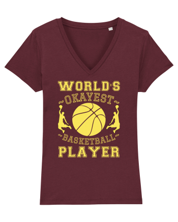 World'S Okayest Basketball Player Burgundy