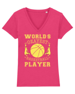 World'S Okayest Basketball Player Tricou mânecă scurtă guler V Damă Evoker