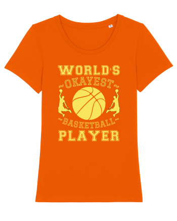 World'S Okayest Basketball Player Bright Orange