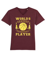 World'S Okayest Basketball Player Tricou mânecă scurtă guler V Bărbat Presenter