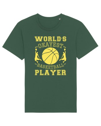 World'S Okayest Basketball Player Bottle Green