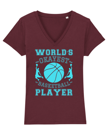 World'S Okayest Basketball Player Burgundy