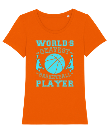 World'S Okayest Basketball Player Bright Orange