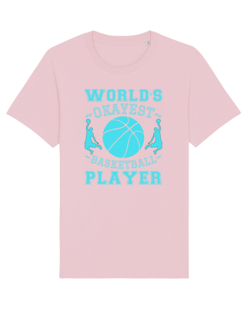 World'S Okayest Basketball Player Cotton Pink