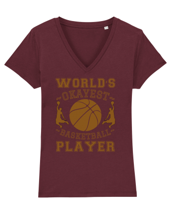 World'S Okayest Basketball Player Burgundy