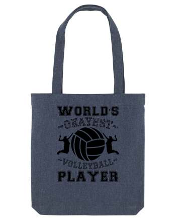 World'S Okayest Volleyball Player Midnight Blue