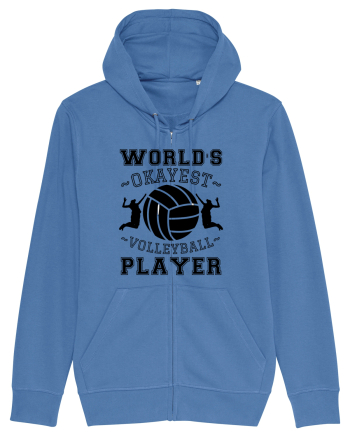 World'S Okayest Volleyball Player Bright Blue