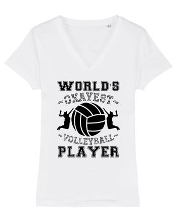 World'S Okayest Volleyball Player White