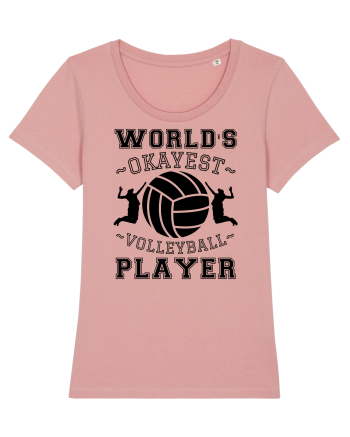 World'S Okayest Volleyball Player Canyon Pink