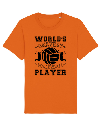 World'S Okayest Volleyball Player Bright Orange