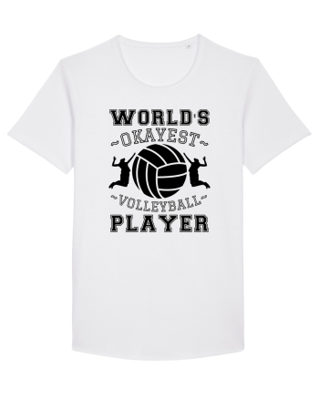World'S Okayest Volleyball Player White