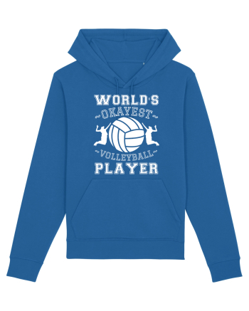 World'S Okayest Volleyball Player Royal Blue