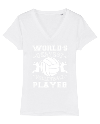 World'S Okayest Volleyball Player White