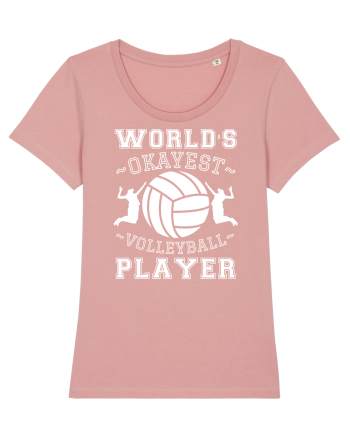 World'S Okayest Volleyball Player Canyon Pink