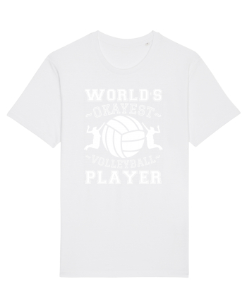 World'S Okayest Volleyball Player White