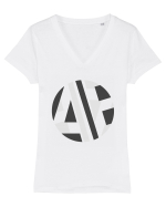 Abstract Ball Tricou mânecă scurtă guler V Damă Evoker