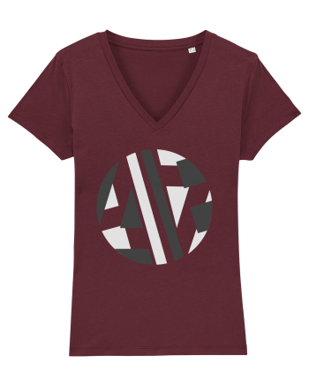 Abstract Ball Burgundy
