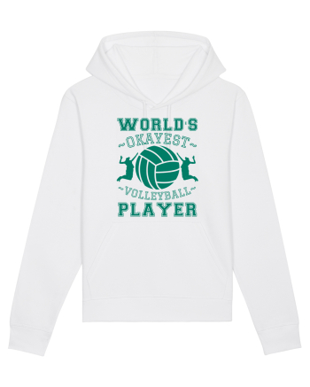 World'S Okayest Volleyball Player White