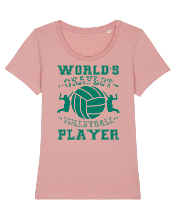 World'S Okayest Volleyball Player Canyon Pink