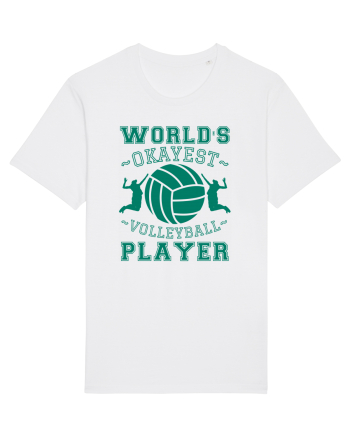 World'S Okayest Volleyball Player White