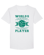 World'S Okayest Volleyball Player Tricou mânecă scurtă guler larg Bărbat Skater